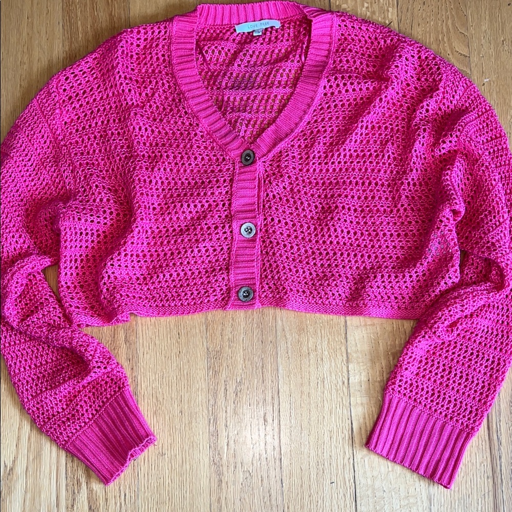 Chic Pink Women's Cardigan